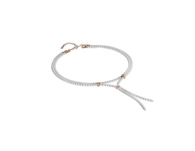 Collana di perle con swarovski