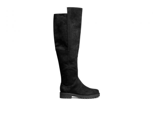 Stivali al ginocchio in suede