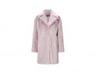 Midi coat in pelliccia lilla