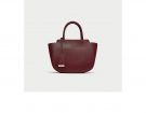 Mini bag a mano in pelle burgundy