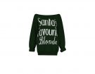 Maglia over con scritta a tema