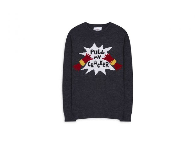 Pullover con scritta natalizia