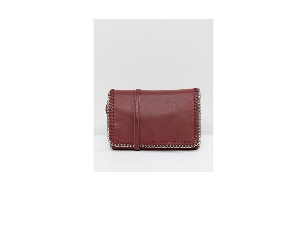 Tracolla in pelle burgundy