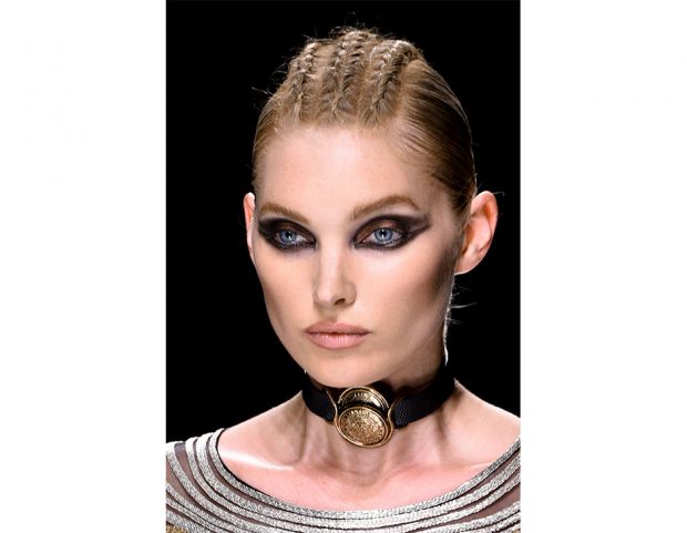 Smokey eyes metallizzato bronzo.