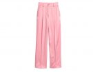 Pantaloni in satin rosa confetto