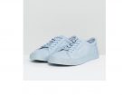 Sneakers in pelle celeste
