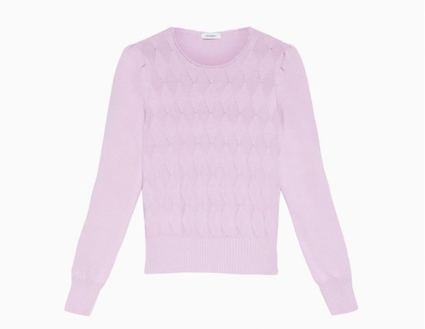 Maglia con ricamo a losanghe