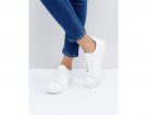 Sneakers in pelle bianca