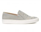 Slip-on con gemme e borchie