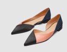 Ballerine in raso color-block