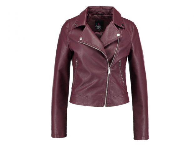 In pelle burgundy