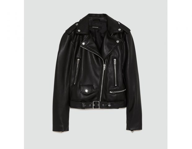 Biker con cintura e zip