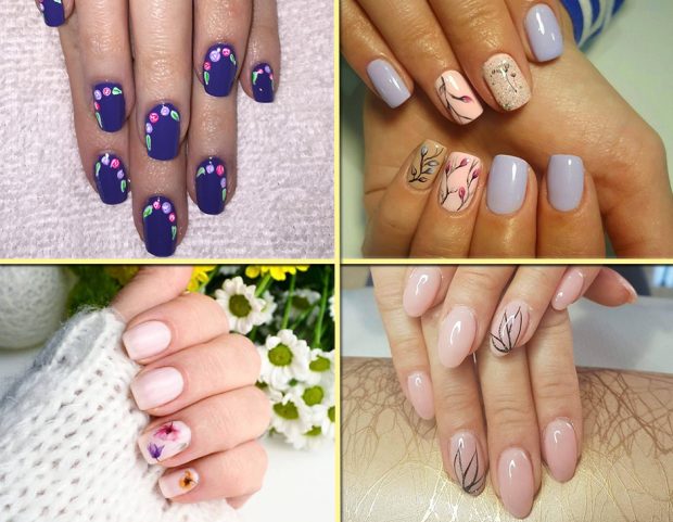 Le nail art floreali minimaliste più belle da Instagram