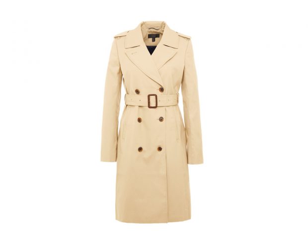 Trench beige a doppiopetto