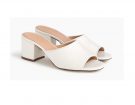 Mules in pelle bianca