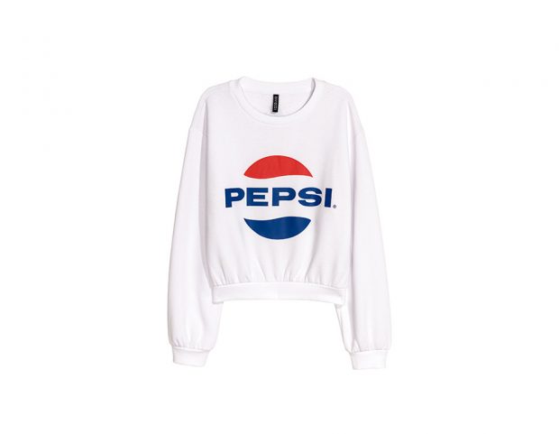 Felpa con scritta Pepsi