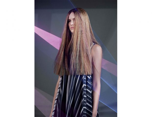 Capelli lunghissimi con punte pari. (Photo credit: Davines)