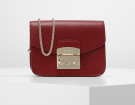 Metropolis bag in pelle burgundy