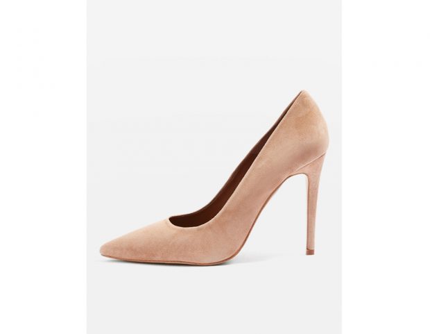 Pumps nude in suede