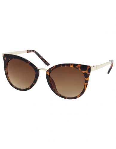 Ellen Metal Trim Cat Eye Sunglasses