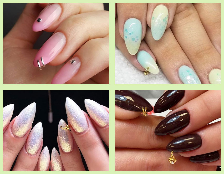 Nail piercing la tendenza più originale della decorazione per unghie