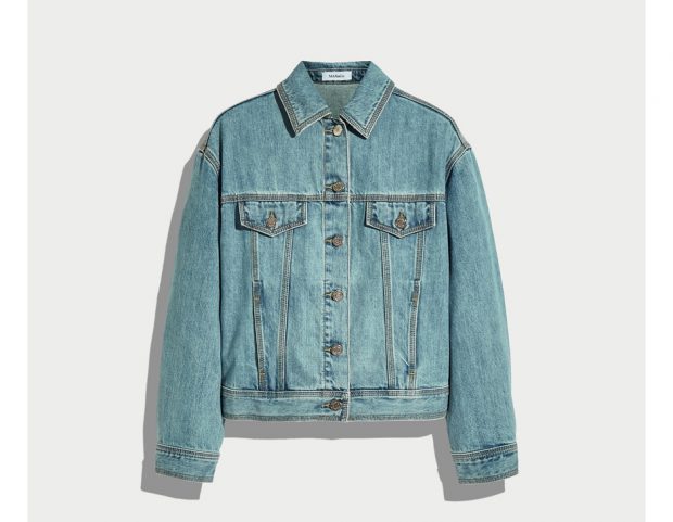 Giubbino in denim chiaro