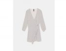 Vestito wrap a pois