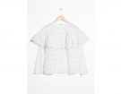 Polka-Dot Frill Blouse