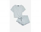 Wrap set in jersey a pois