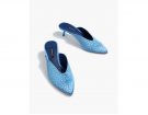 Mules con tacco a pois