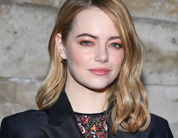 L’ombretto color rame sugli occhi verdi di Emma Stone. (Photo credit: Getty Images)