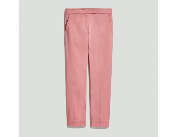 Pantaloni slim di raso