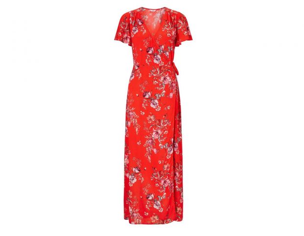 Wrap dress a fiori