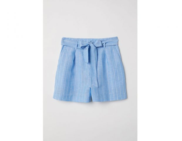Shorts in misto lino
