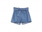 Shorts in Tela Effetto Denim