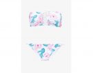 Bikini a fascia con fiori rosa di cactus