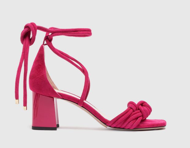 Sandali fucsia in suede
