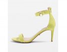 Sandali in suede fluo