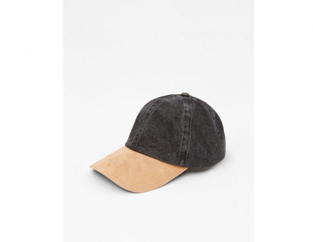 Cappello denim visiera a contrasto