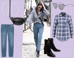 Camicia check, jeans e stivaletti: copia il look country-chic di Kendall Jenner