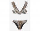 Bikini a stampa pelle di leopardo