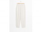 Tapered Linen Blend Trousers