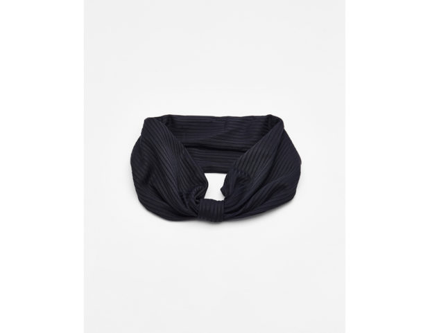 Fascia stile turbante plissettata con nodo