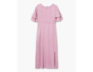 Rosa pastello con pois jacquard