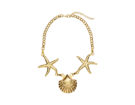Collana corta con stelle marine e conchiglie