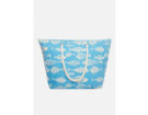 Shopping bag Binga fish printed con manici in corda