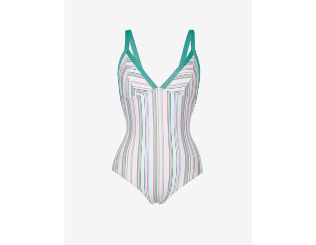 Intero con righe multicolor