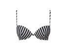 Reggiseno imbottito con righe oblique