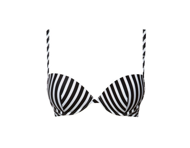 Reggiseno imbottito con righe oblique