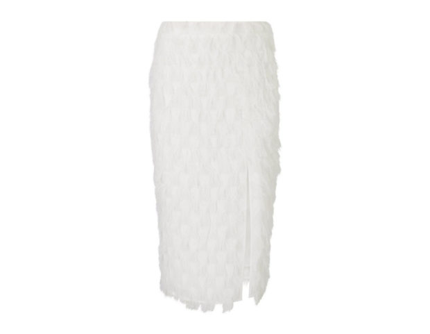 Gonna con spacco e frange Gonna con spacco e frange